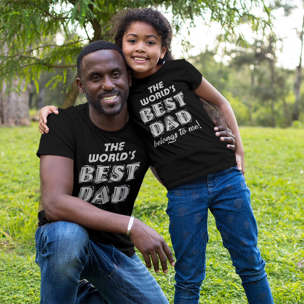 Dad and Son Matching Outfits Clothes The Worlds Best Dad - The Belongs to Me - Picture 2 of 6