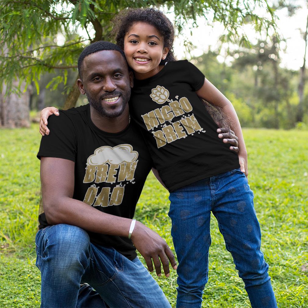 Dad and Son Matching Outfits Clothes Brew Dad Foam Beer Funny – Micro Brew Beer